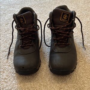 Timberland Kids Brown Leather Boots - Waterproof